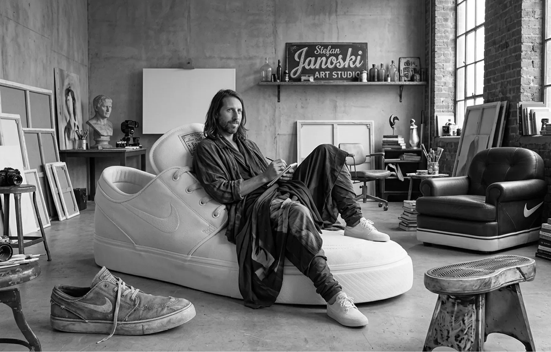 For Daily Use Nike SB Janoski hero studio image with everyday product storytelling